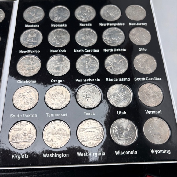 3 Full Sets of 50 State Quarter Collections with Book Holder - Picture 6 of 13